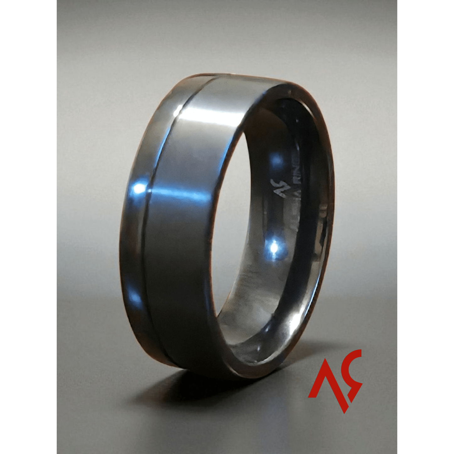 Black Zirconium Men's Wedding Band