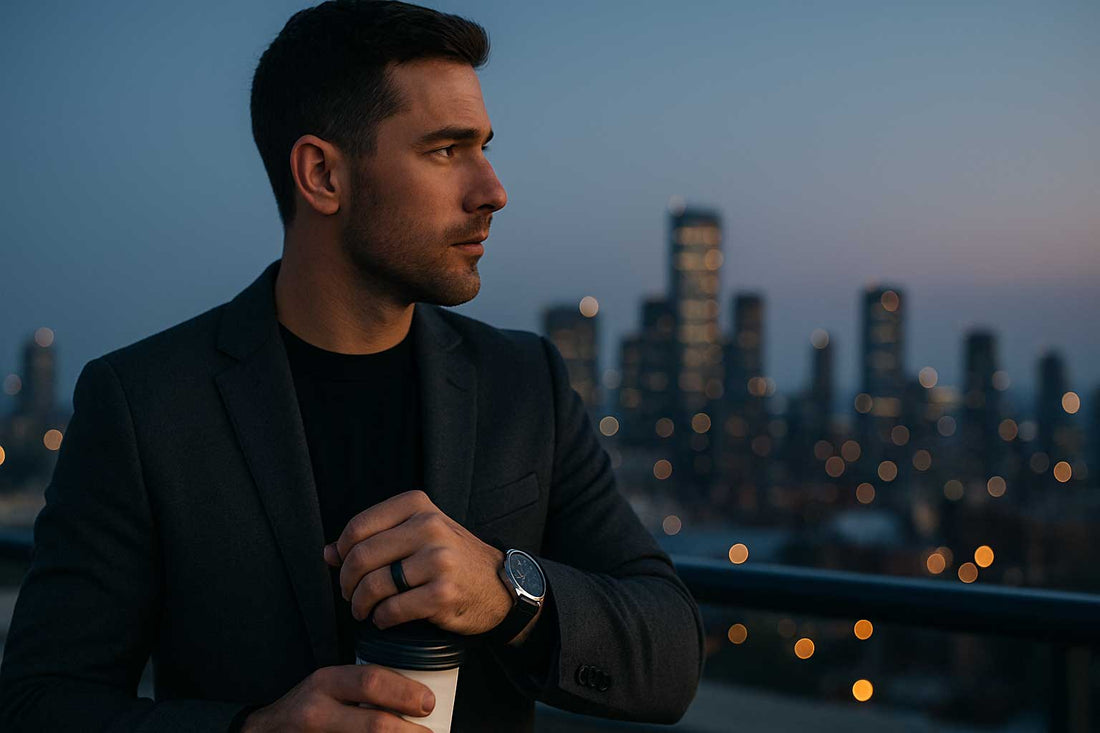 Durable Comfort in Men's Wedding Bands 2025:  Why Solid Metals Outshine Inlays for Everyday Wear - Alpha Rings