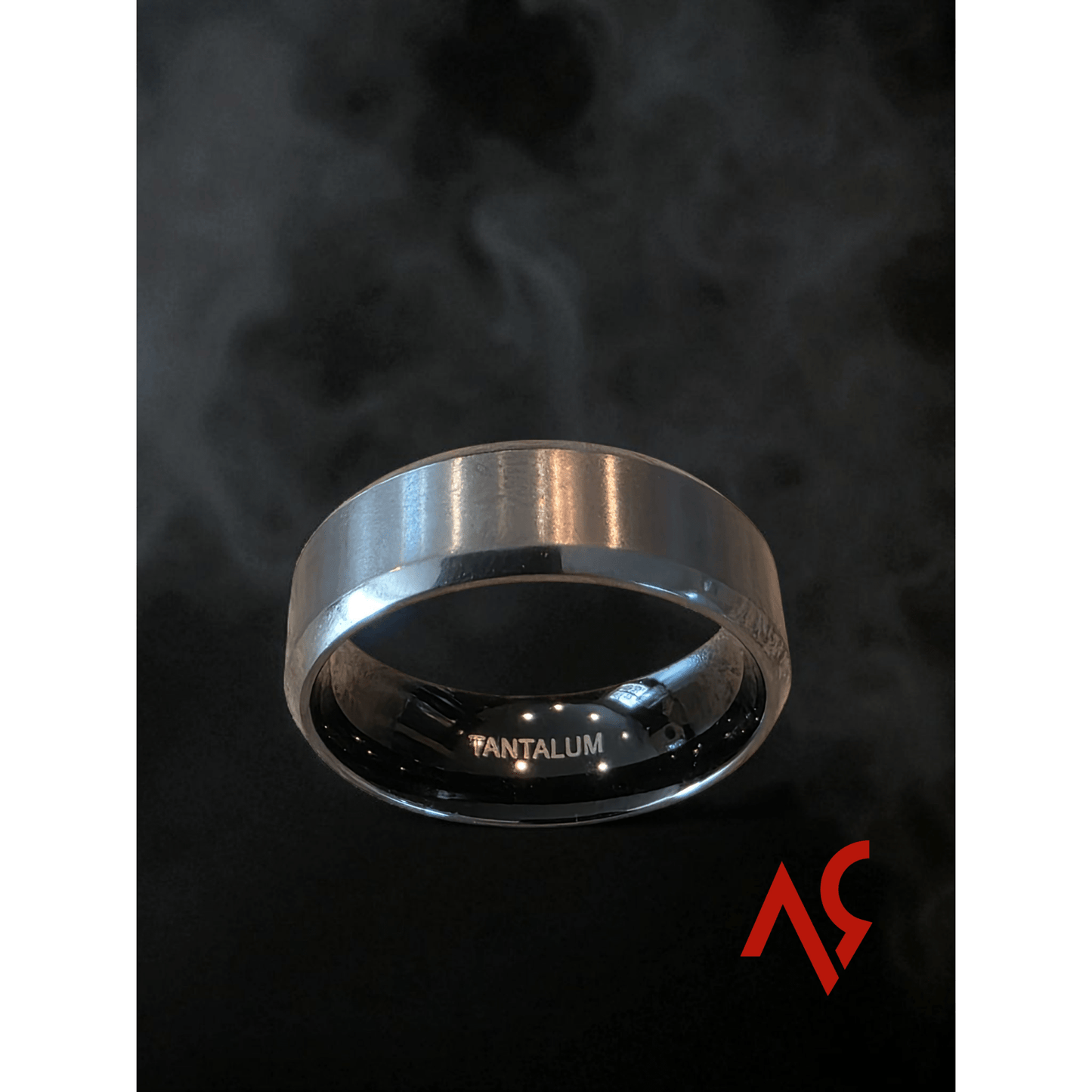 The Dark Operator | Men's Tantalum Wedding Band with Brushed Finish | Comfort Fit - Alpha Rings
