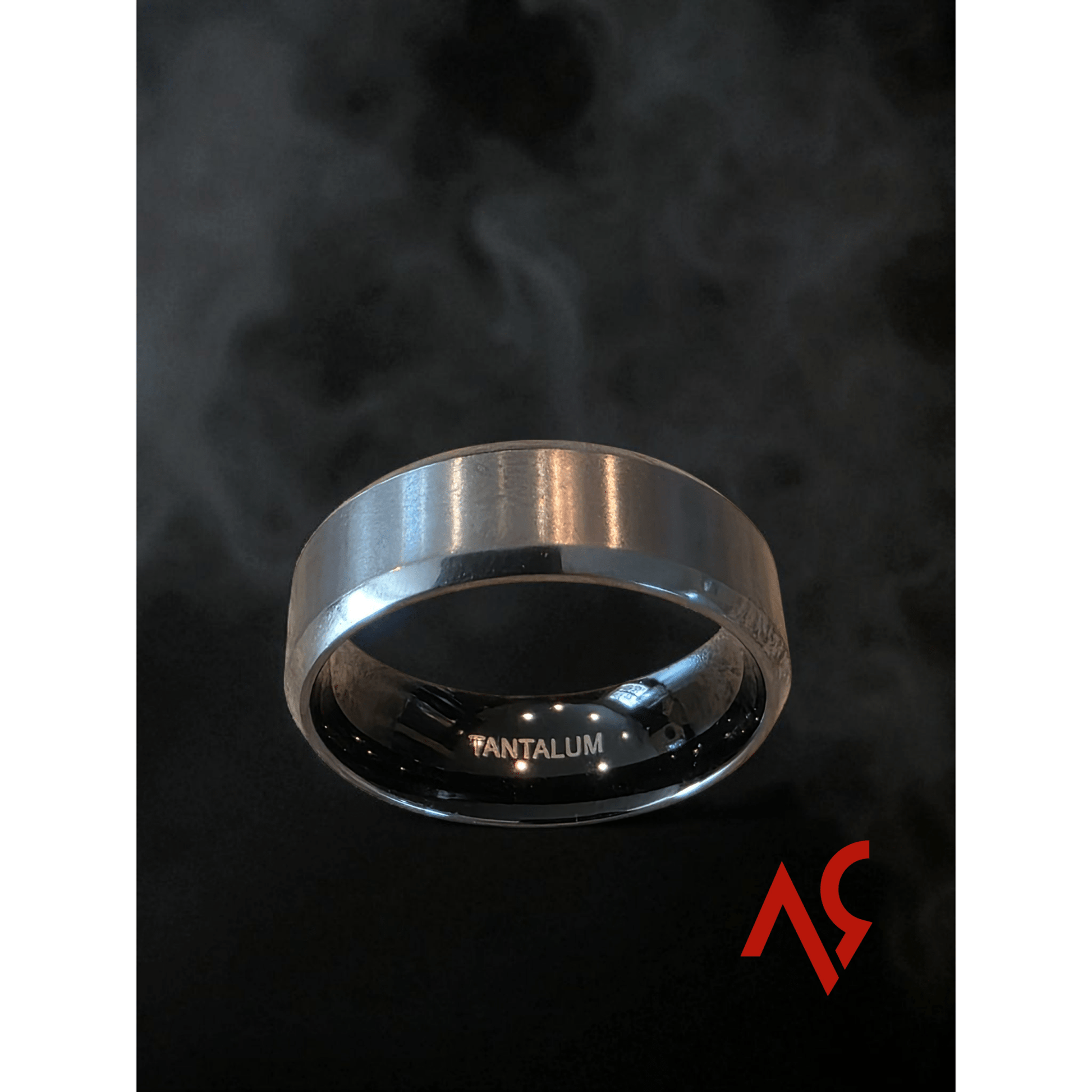 The Dark Operator | Men's Tantalum Wedding Band with Brushed Finish | Comfort Fit - Alpha Rings