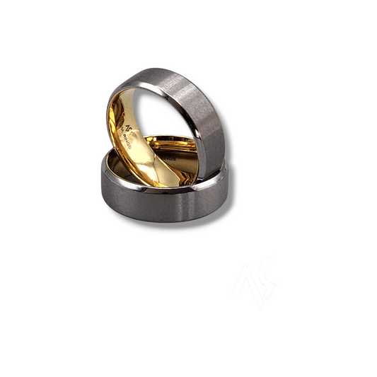 The Operator – 8mm Brushed Tantalum Wedding Band