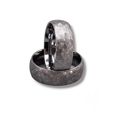 The Titan – 8mm Deep-Ground Tantalum Wedding Band