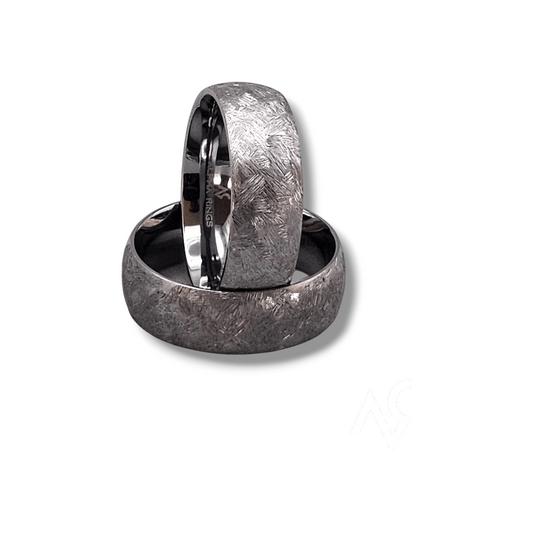 The Titan – 8mm Deep-Ground Tantalum Wedding Band